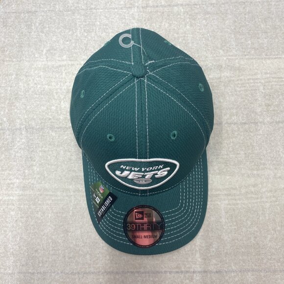New York Jets Cap New Era NFL 100 Fitted S/M Hat Embroidered Logo Football - Picture 15 of 16